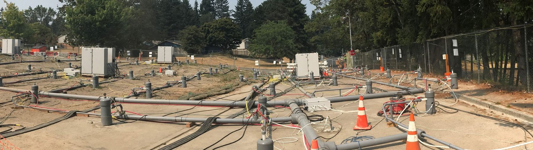 ERH electrode wellfield at the Jackson Park NEX Gas Station, Bremerton, Washington