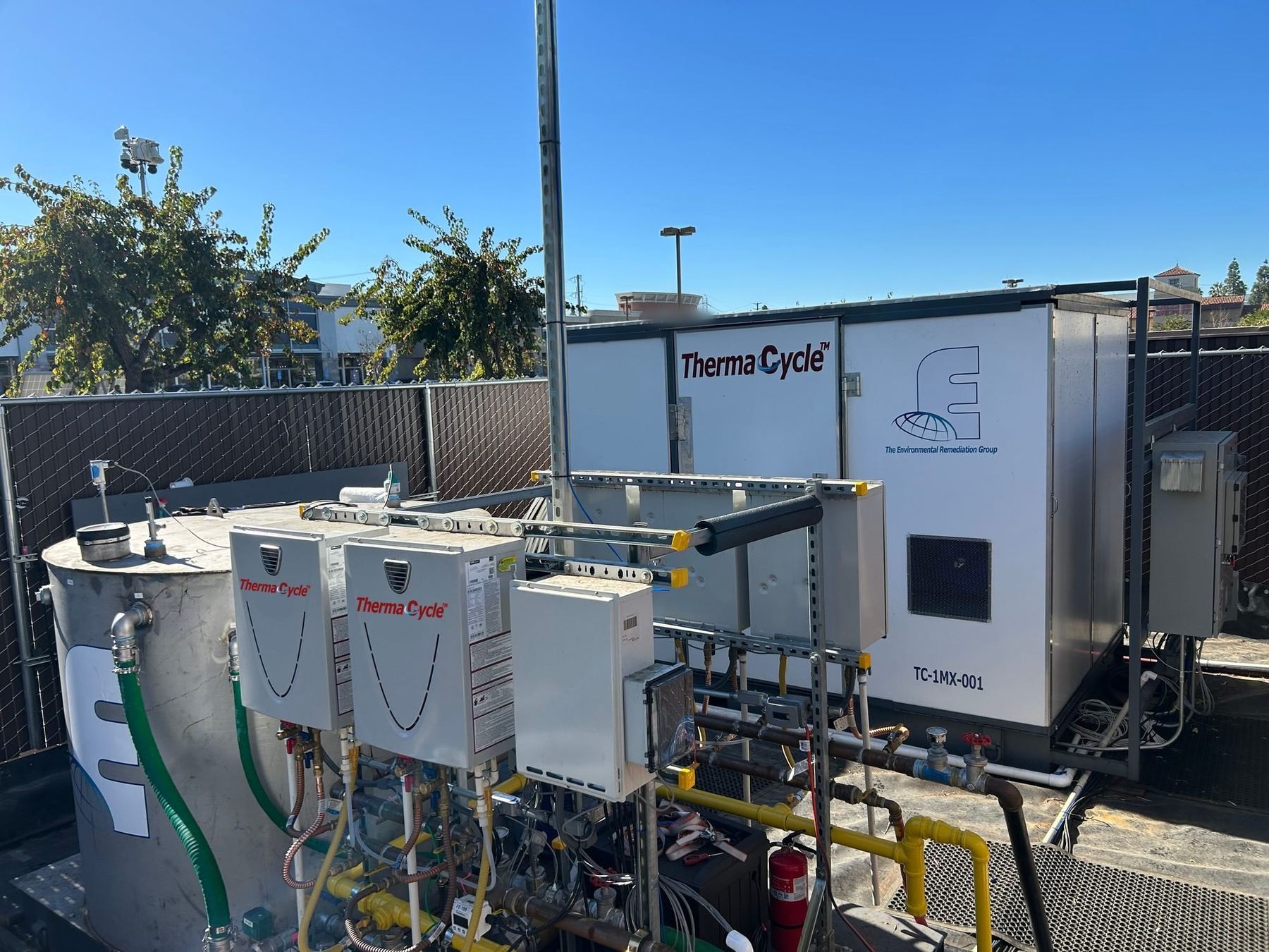 ThermaCycle recirculation skid at an operating site